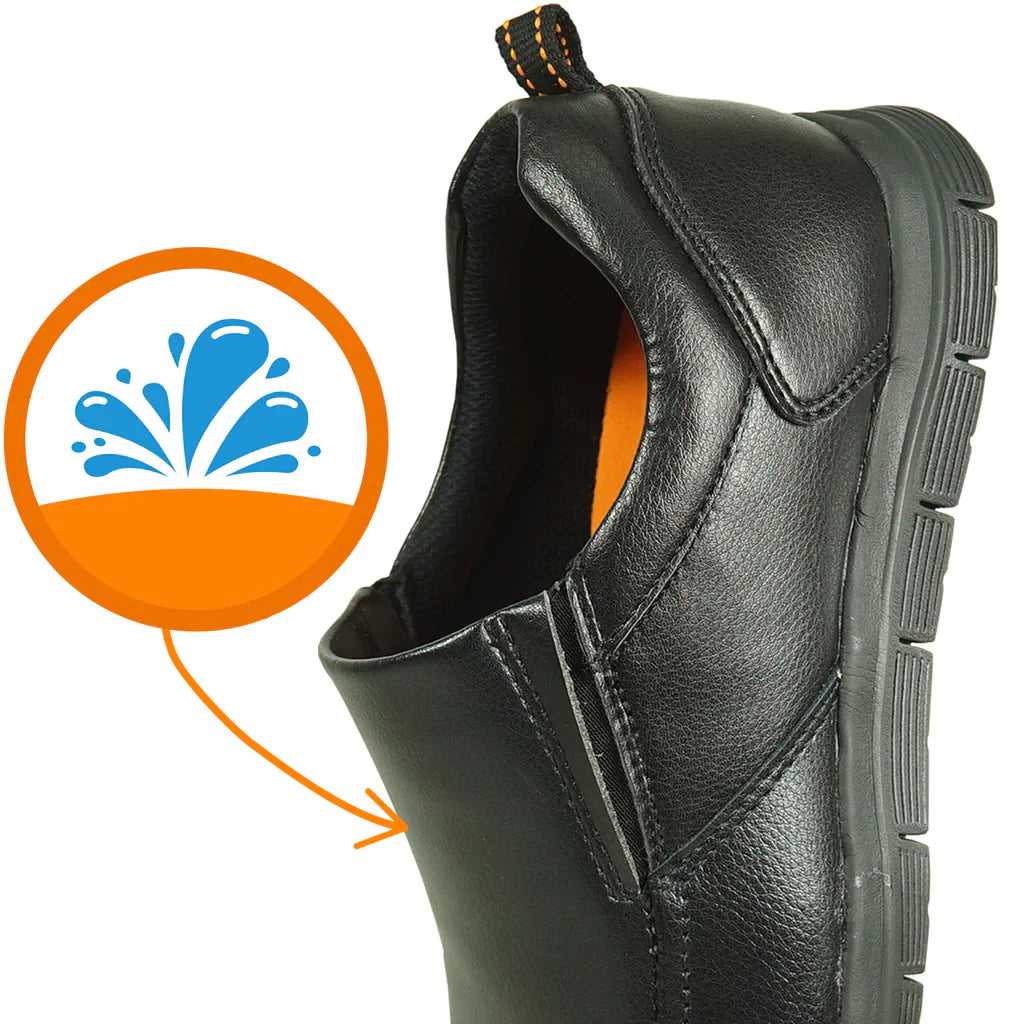 VANGELO Men Slip Resistant Shoe NICK-3 Black