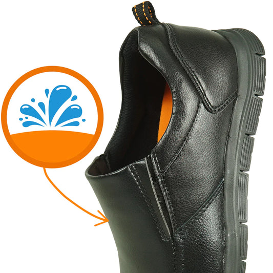 VANGELO Men Slip Resistant Shoe NICK-3 Black